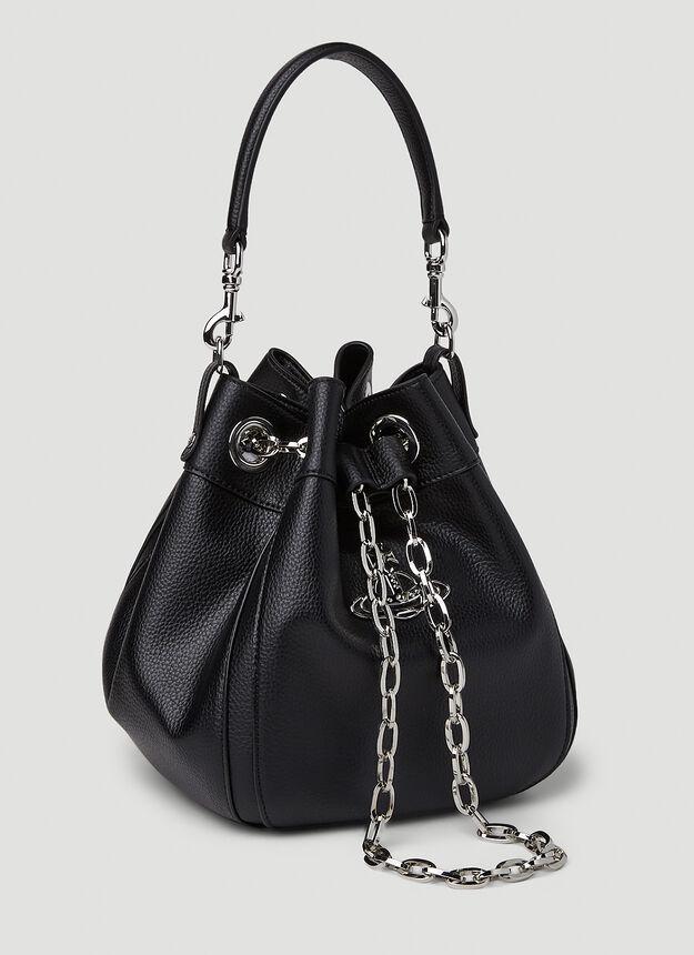 商品Vivienne Westwood|Chrissy Medium Bucket Handbag in Black,价格¥3091,第5张图片详细描述