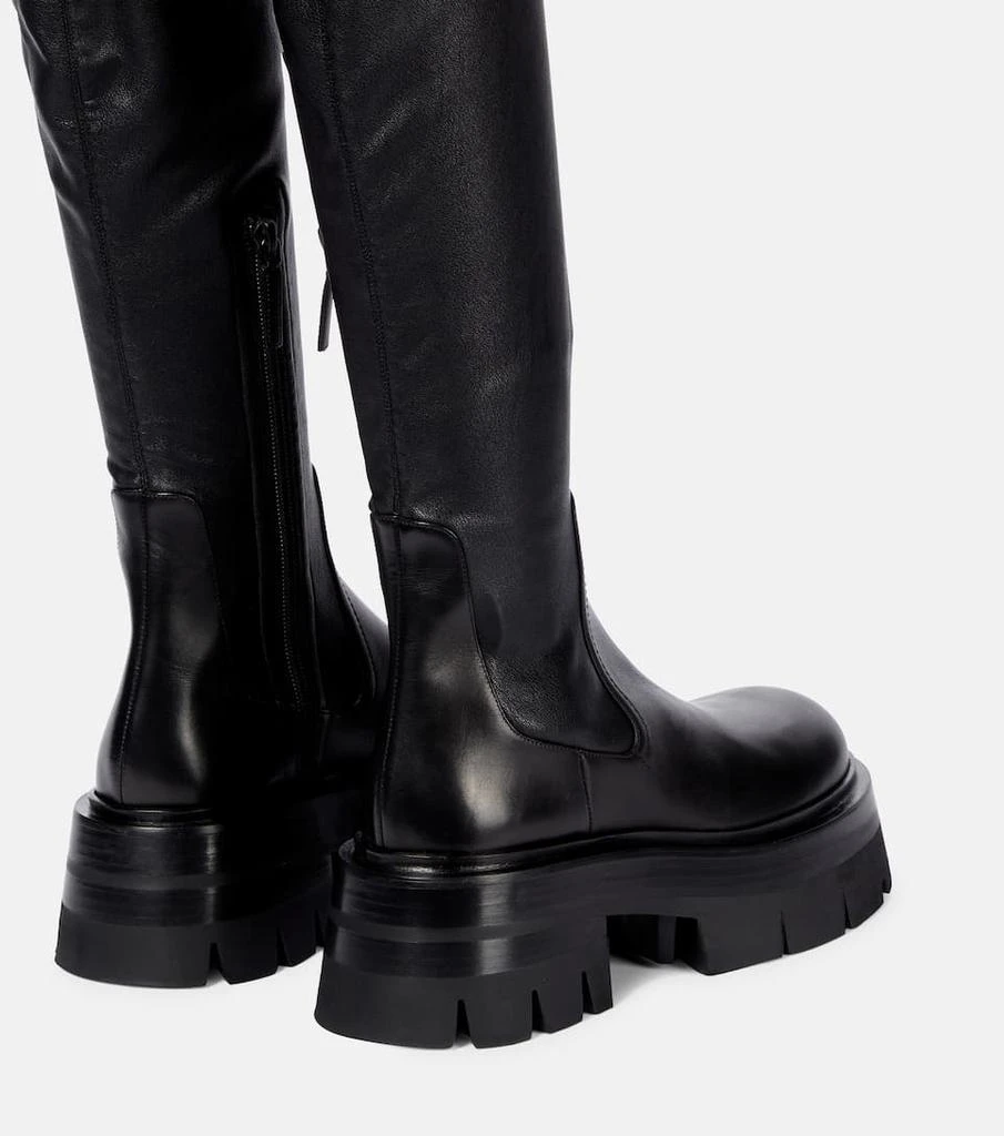 商品Versace|Leonidis over-the-knee leather boots,价格¥7400,第3张图片详细描述