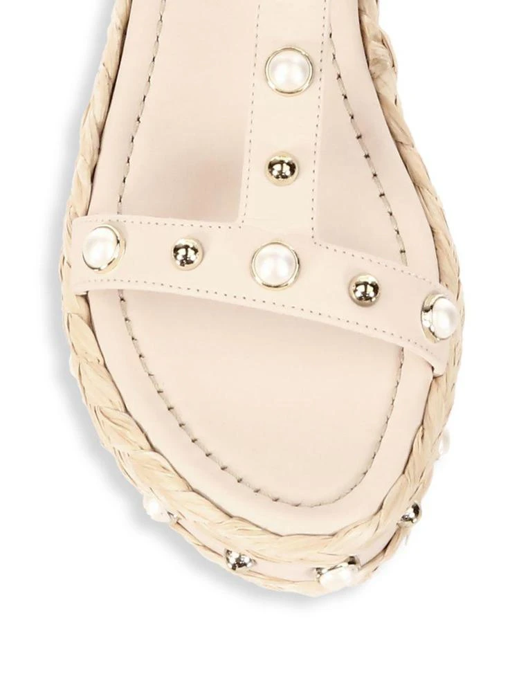 商品Stuart Weitzman|Stuart Weitzman - Studded Leather Espadrilles,价格¥1666,第3张图片详细描述