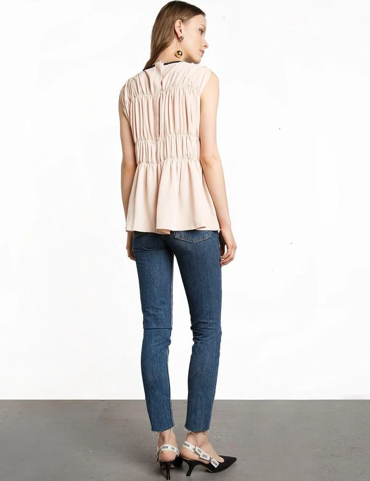 商品Pixie Market|Nude Pleated Top,价格¥303,第5张图片详细描述
