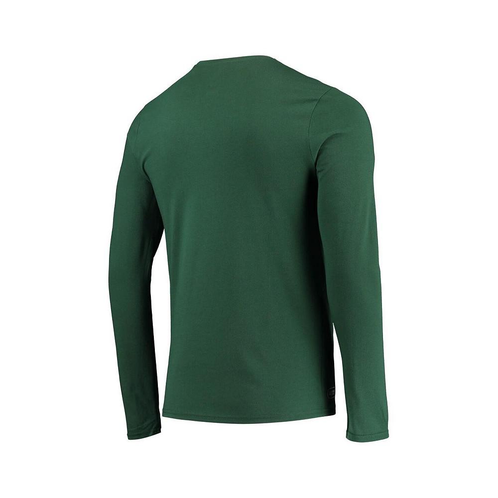 Men's Green Green Bay Packers Combine Authentic Static Abbreviation Long Sleeve T-shirt商品第4张图片规格展示