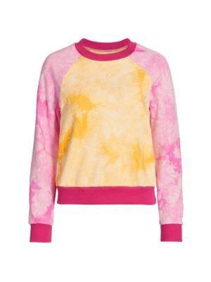 Two-Tone Tie Dye Crew Sweatshirt 商品