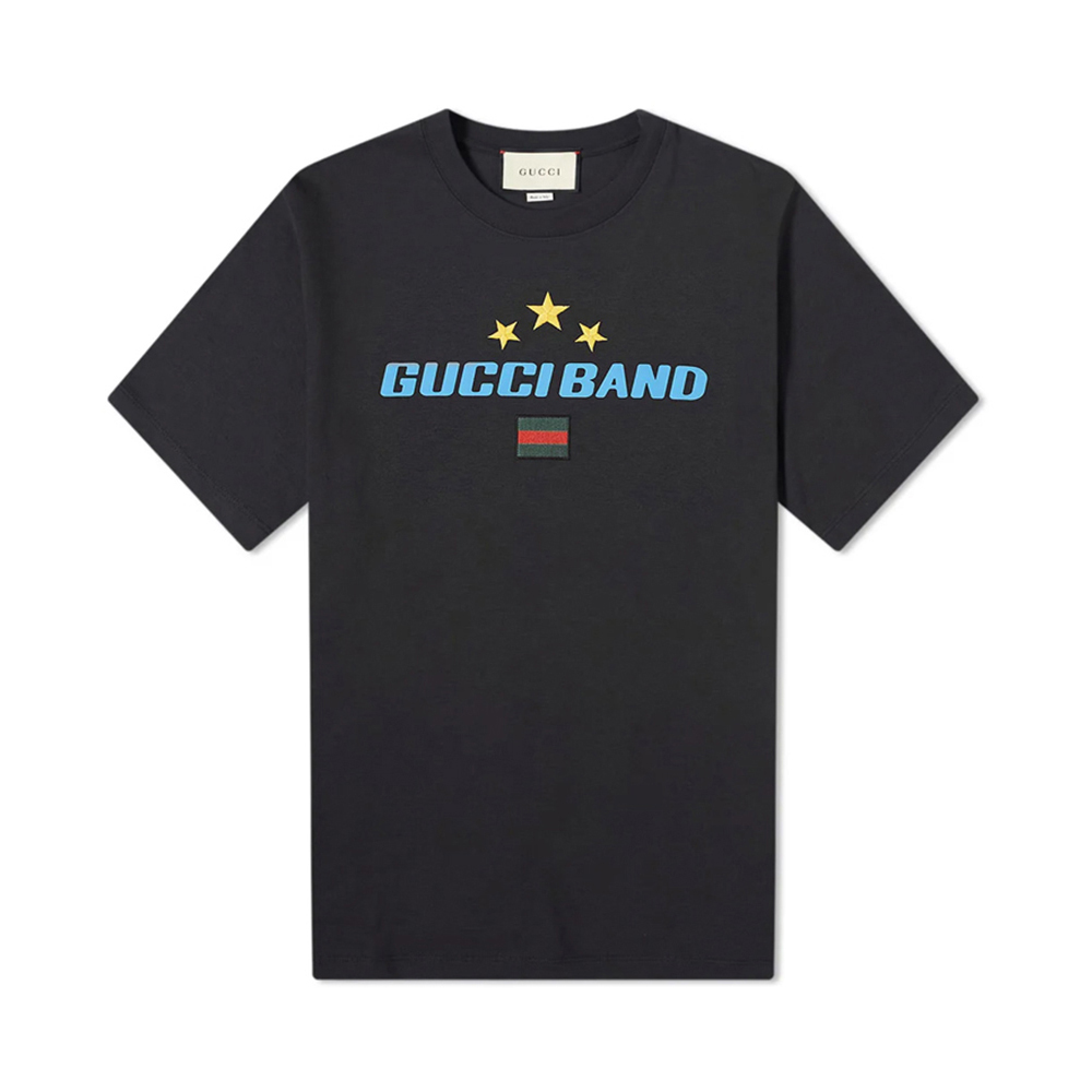 GUCCI 古驰 Band星星印花超大logo短袖造型男士T恤 565806-XJB2W-1142商品第1张图片规格展示