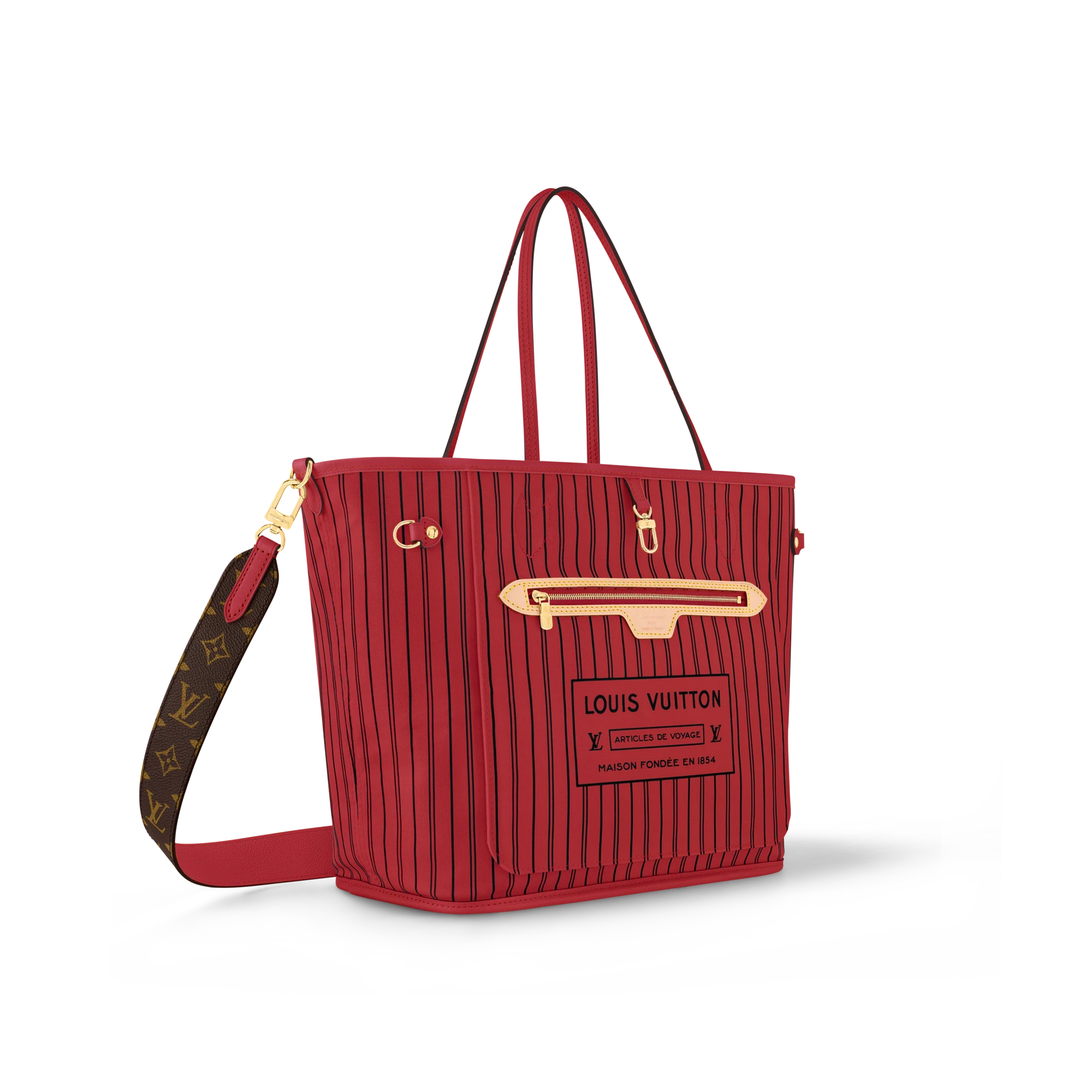 【预售】 LV路易威登 25春夏 女士 手提包 Sac Neverfull Bandoulière Inside Out MM M12708  商品