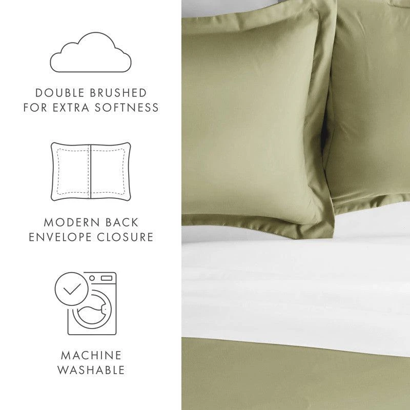 商品IENJOY HOME|Pillow Shams 2-Pack Ultra Soft Microfiber Bedding,价格¥222,第3张图片详细描述