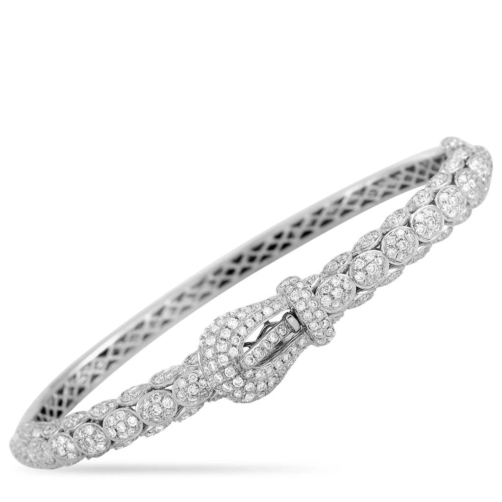 商品Non Branded|LB Exclusive 18K White Gold 2.20 ct Diamond Belt Bangle Bracelet,价格¥26053,第1张图片