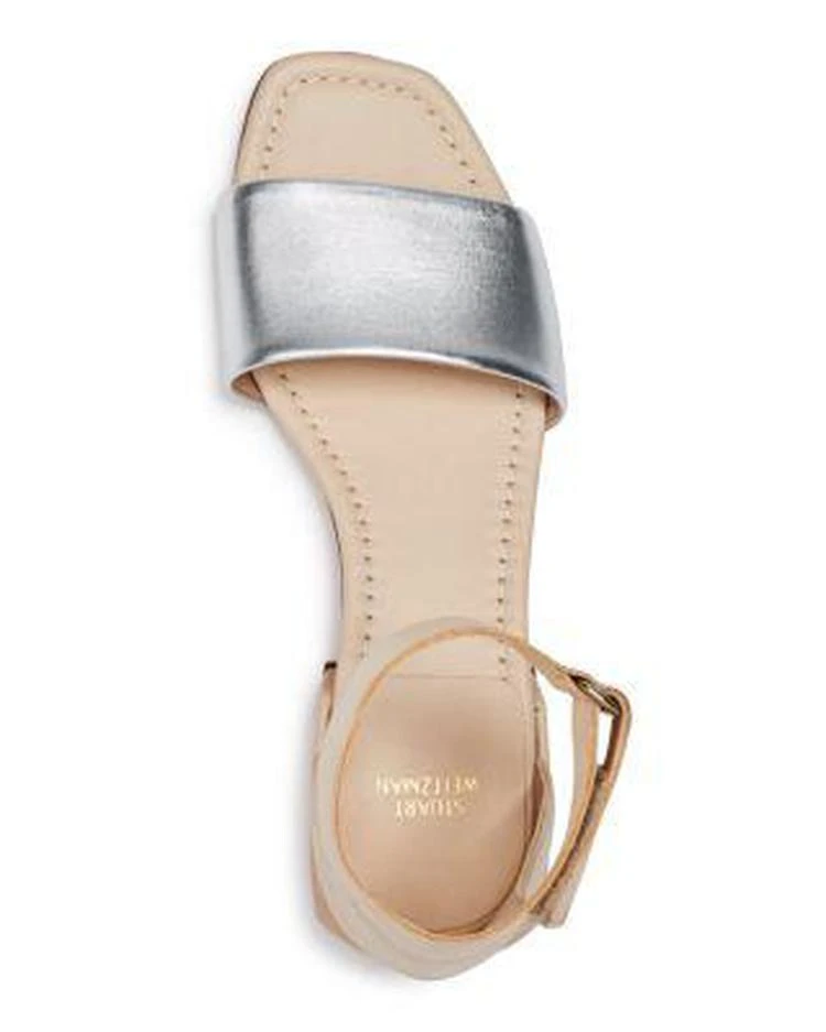 商品Stuart Weitzman|Women's Oneway Leather Color-Block Sandals,价格¥1787,第3张图片详细描述