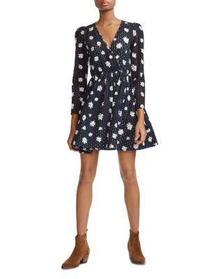 商品Maje|Rayom Daisy Print Eyelet Dress,价格¥923,第1张图片