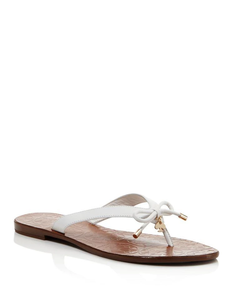 商品Kate Spade|Charles Flip-Flops 蝴蝶结夹脚凉拖,价格¥526,第1张图片