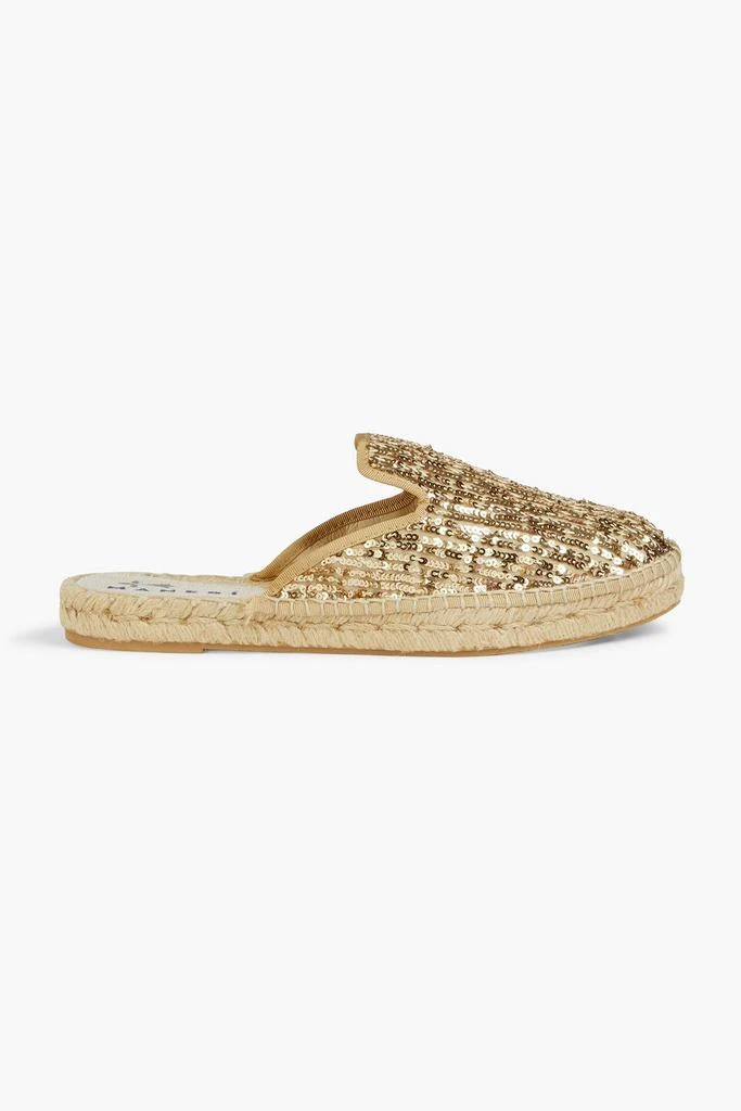 商品MANEBÍ|Sequined mesh espadrille slippers,价格¥586,第1张图片