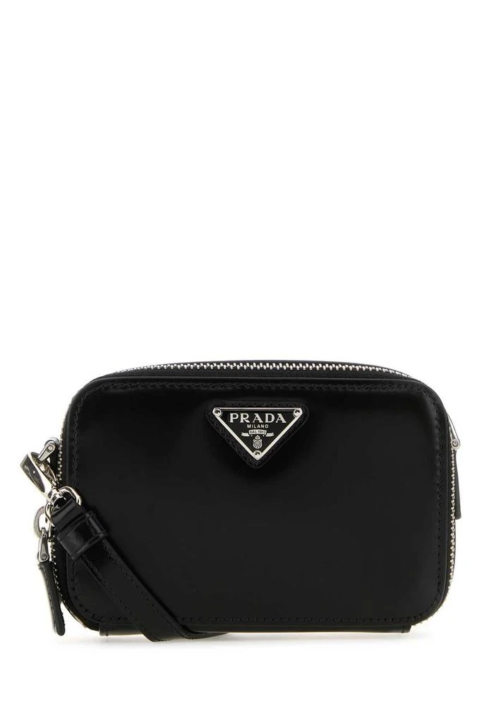 商品Prada|Prada Logo Plaque Zipped Small Shoulder Bag,价格¥7568,第1张图片