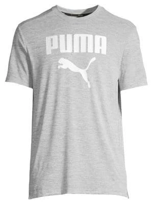 商品Puma|Logo Graphic Heathered T-Shirt,价格¥81,第3张图片详细描述