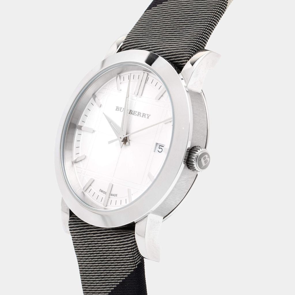 商品[二手商品] Burberry|Burberry Silver Stainless Steel Heritage Nova Check BU1378 Women's Wristwatch 38 mm,价格¥2523,第4张图片详细描述