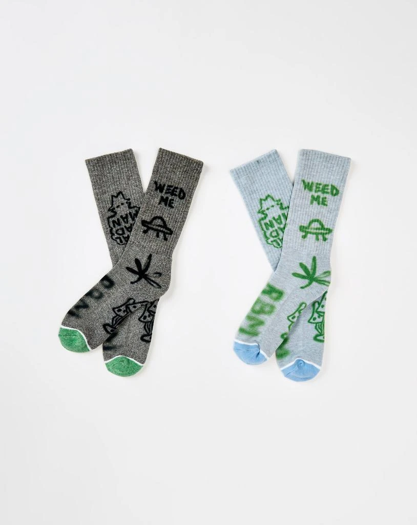 商品Ralph Lauren|Weed Me Socks (2-Pack),价格¥73,第1张图片