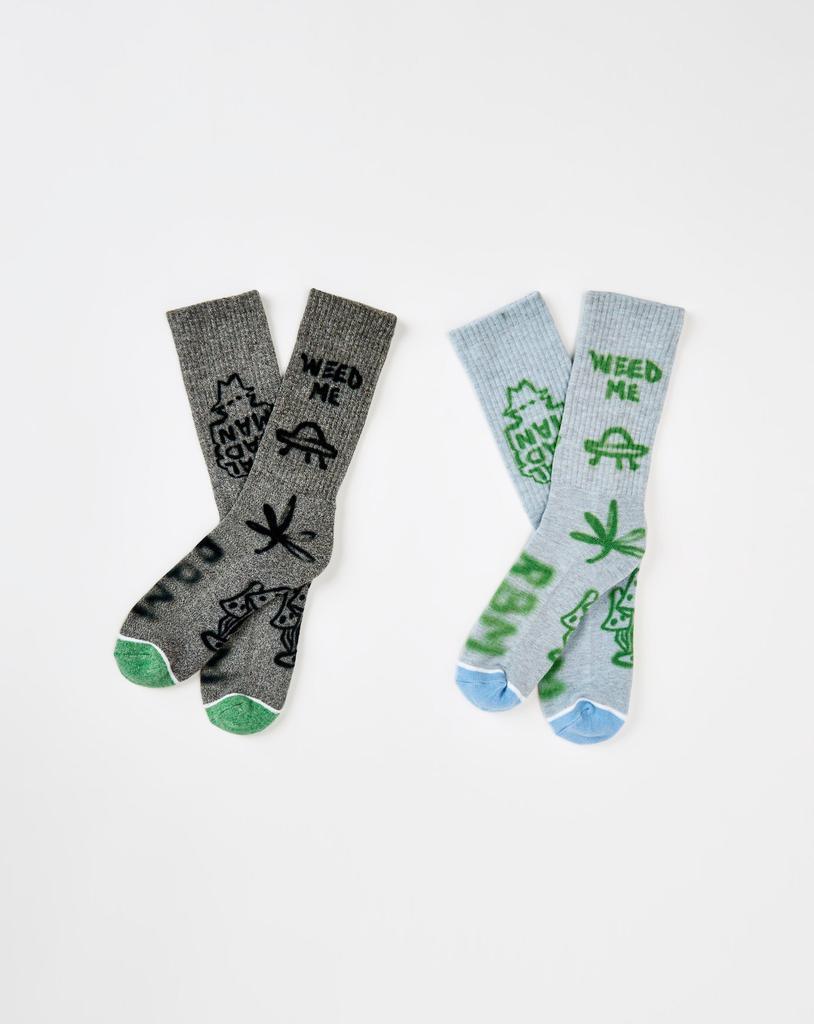 商品Ralph Lauren|Weed Me Socks (2-Pack),价格¥107,第1张图片