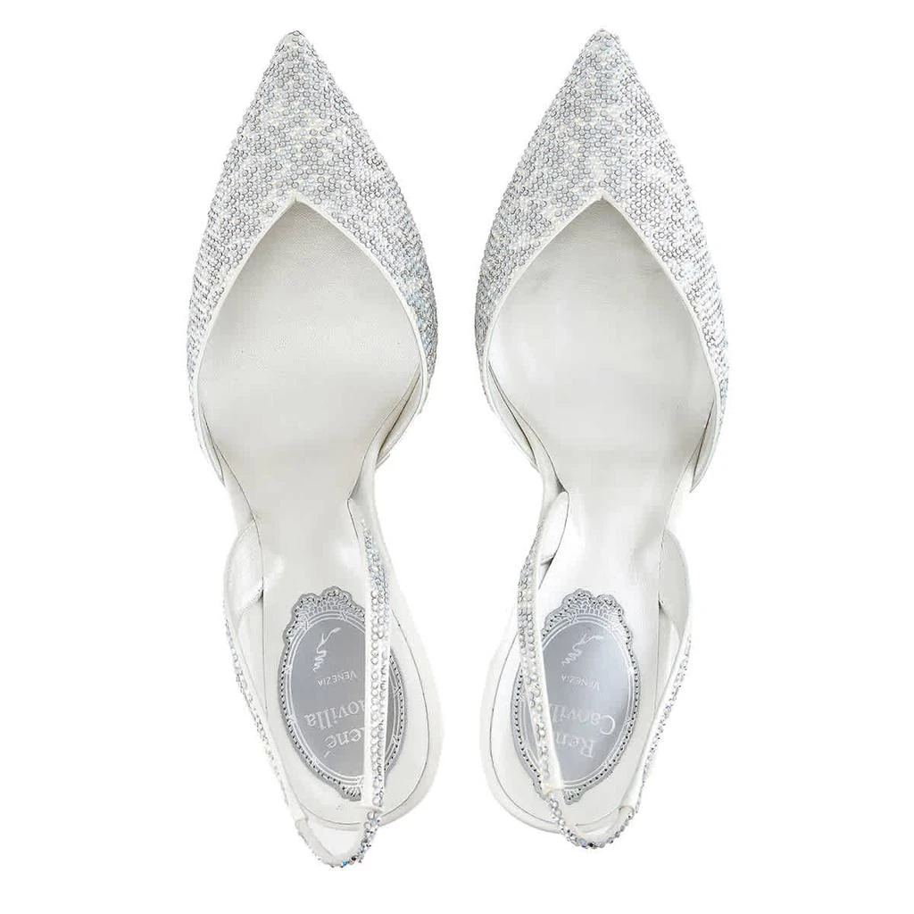 商品Rene Caovilla|Ladies Ivory Vivienne Crystal Slingback Pumps,价格¥2644,第3张图片详细描述