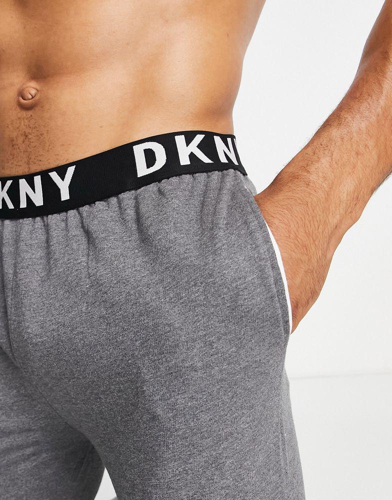 商品DKNY|DKNY Eagles lounge pant with logo waistband in charcoal,价格¥184,第6张图片详细描述