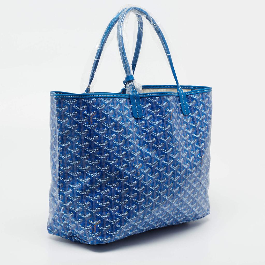 Goyard Blue Goyardine Coated Canvas and Leather Saint Louis PM Tote商品第3张图片规格展示