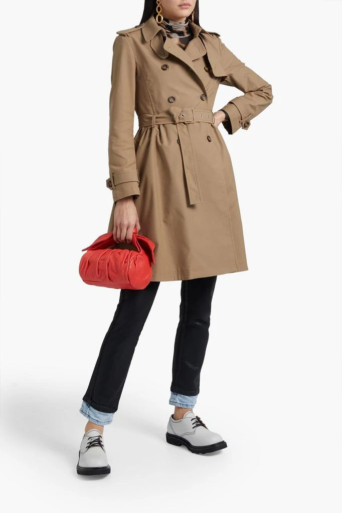 商品RED Valentino|Belted gathered gabardine trench coat,价格¥5334,第2张图片详细描述