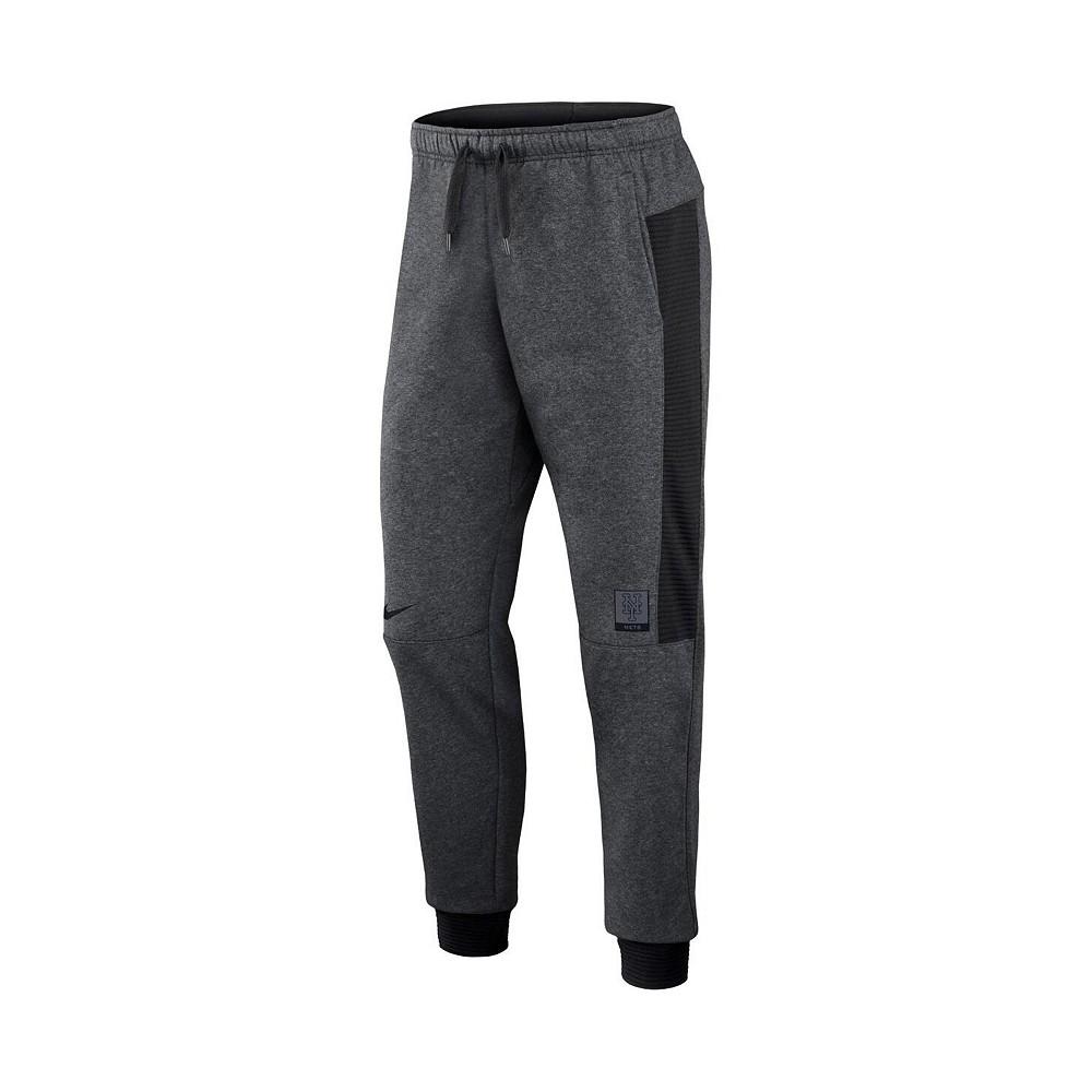 Men's Heathered Gray, Black New York Mets Authentic Collection Flux Performance Jogger Pants商品第3张图片规格展示