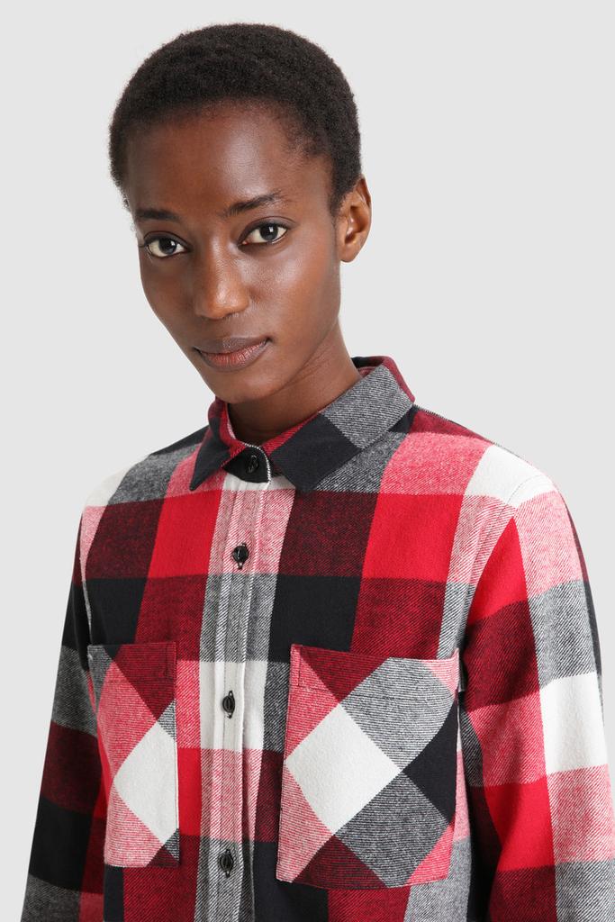 Boyfriend Shirt in Multicolored Check商品第5张图片规格展示