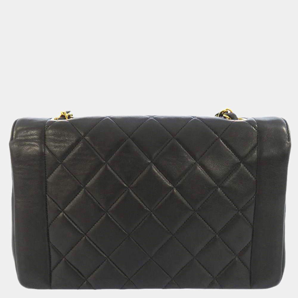 商品[二手商品] Chanel|Chanel Black Leather Diana Flap Bag,价格¥32173,第5张图片详细描述