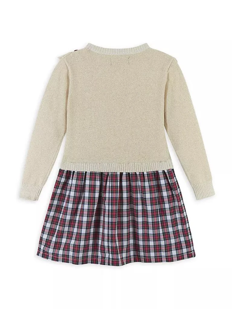 商品Andy & Evan|Little Girl's Varsity Ruffle Sweater Dress,价格¥233,第2张图片详细描述