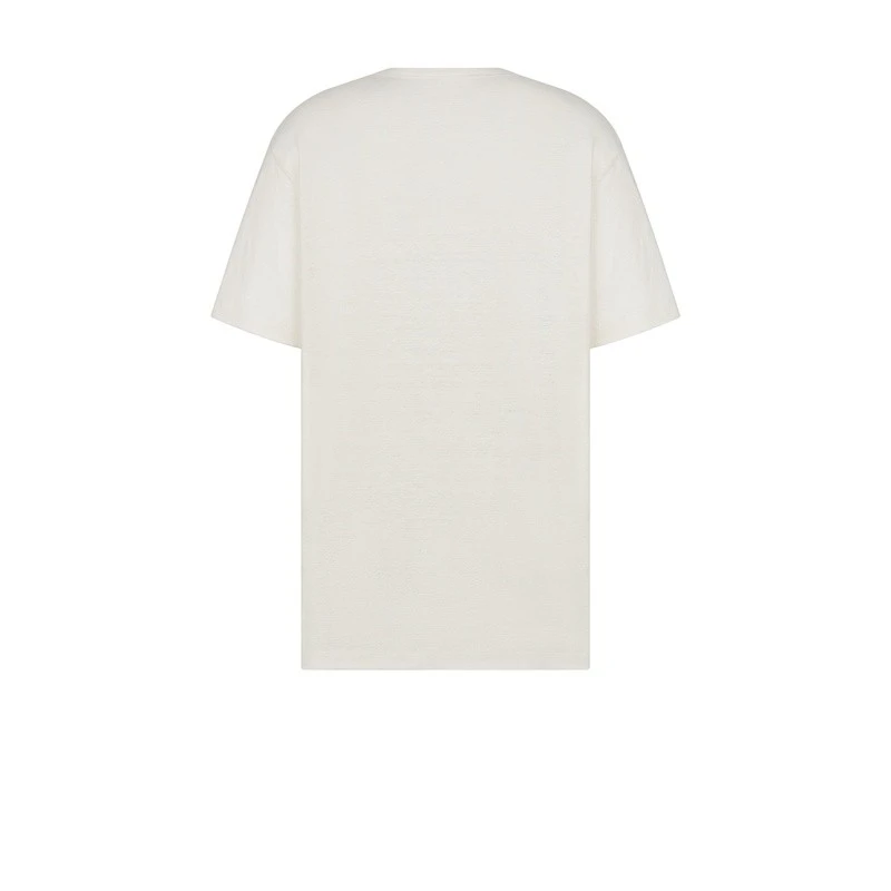 商品Dior|Dior 迪奥 男士白色亚麻T恤,价格¥8042,第4张图片详细描述