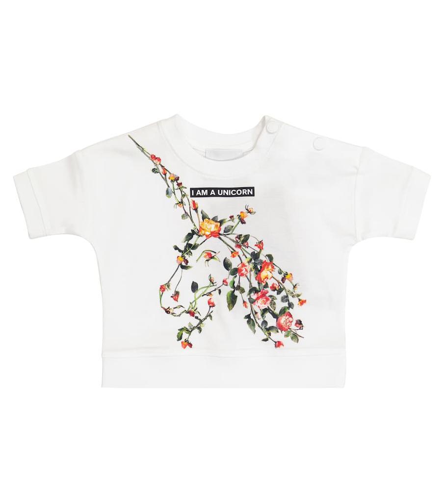 商品Burberry|Baby花卉棉质运动衫,价格¥1218,第1张图片