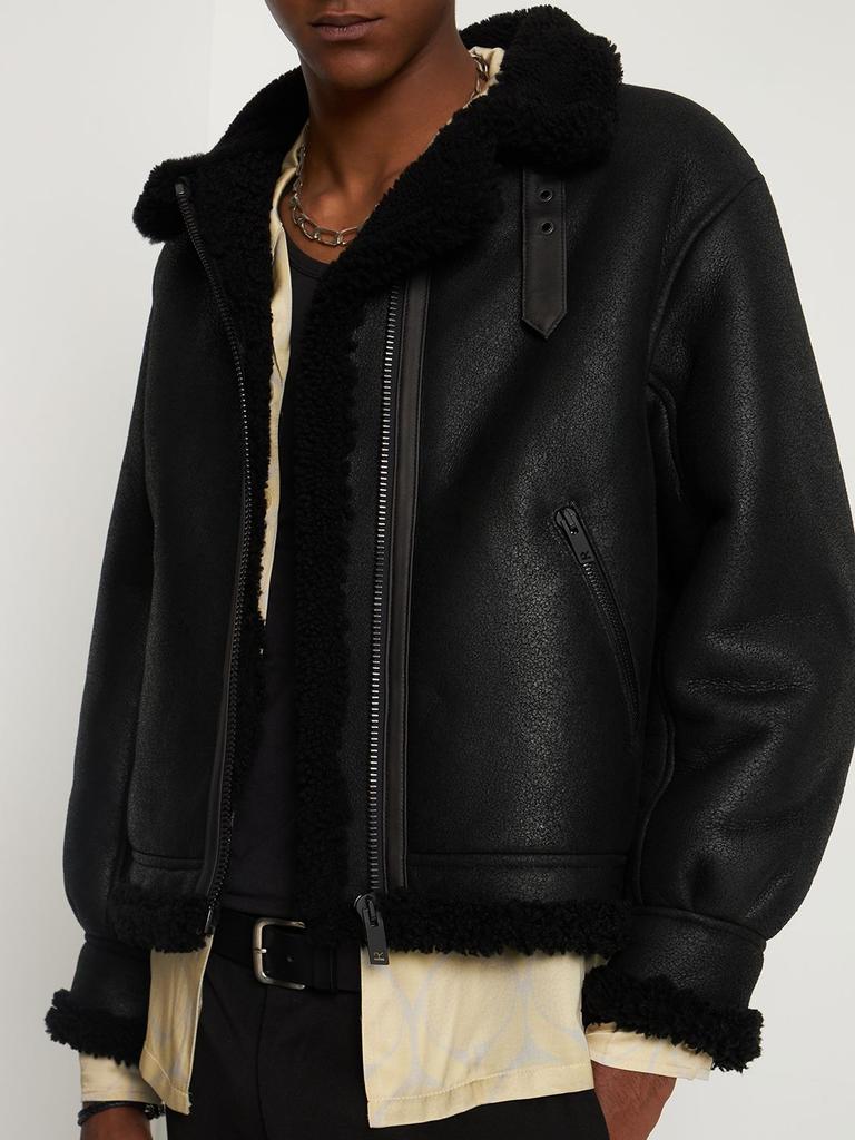 Oversize Shearling Jacket商品第2张图片规格展示