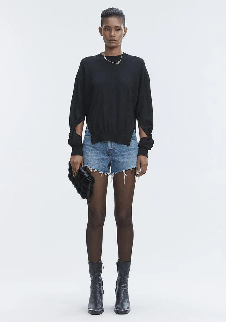 商品Alexander Wang|TWISTED SLEEVE SWEATER,价格¥1130,第1张图片