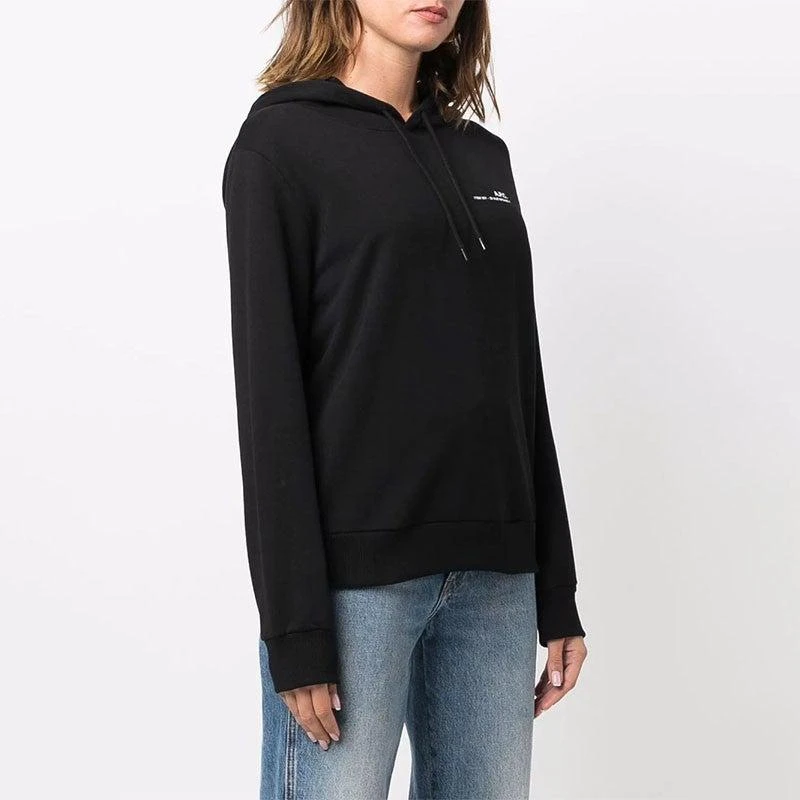 商品A.P.C.|女士黑色抽绳徽标LOGO连帽卫衣【香港仓极速发货】,价格¥1699,第1张图片