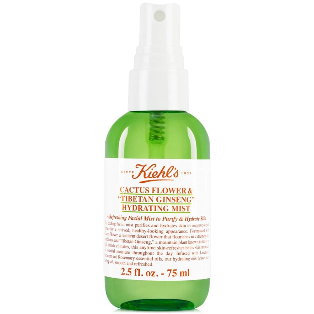 商品Kiehl's|Cactus Flower & Tibetan Ginseng Hydrating Mist, 2.5-oz.,价格¥127,第1张图片