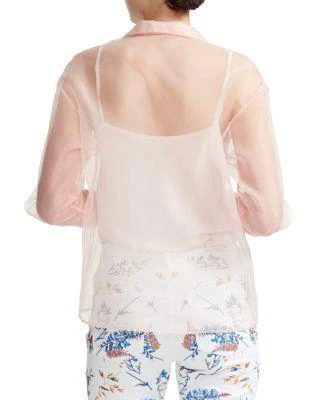 商品Maje|Cloane Organza Button-Down Shirt,价格¥1261,第2张图片详细描述