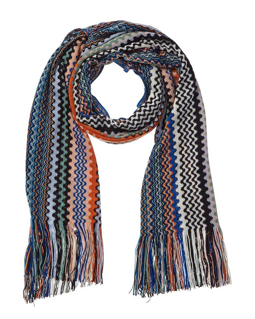 商品Missoni|Missoni Wool-Blend Scarf, Blue,价格¥553,第1张图片