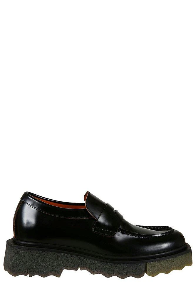 商品Off-White|Off-White Round Toe Slip-On Sponge Loafers,价格¥4452,第1张图片