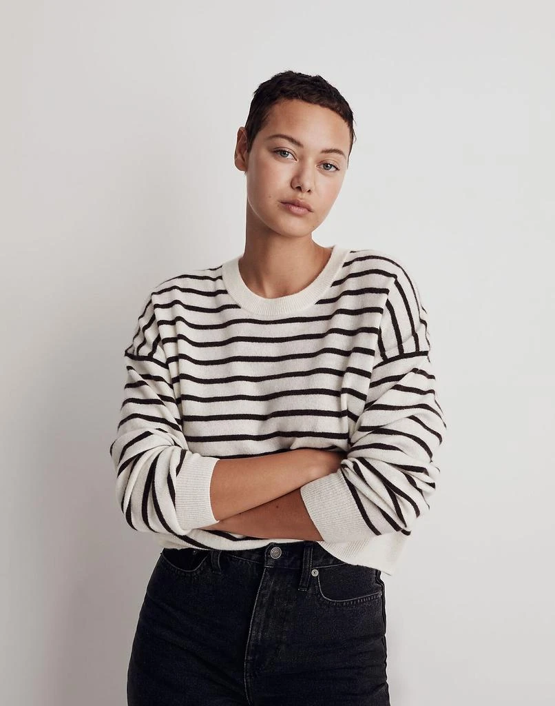 商品Madewell|(Re)sponsible Cashmere Relaxed Sweater in Stripe,价格¥800,第2张图片详细描述
