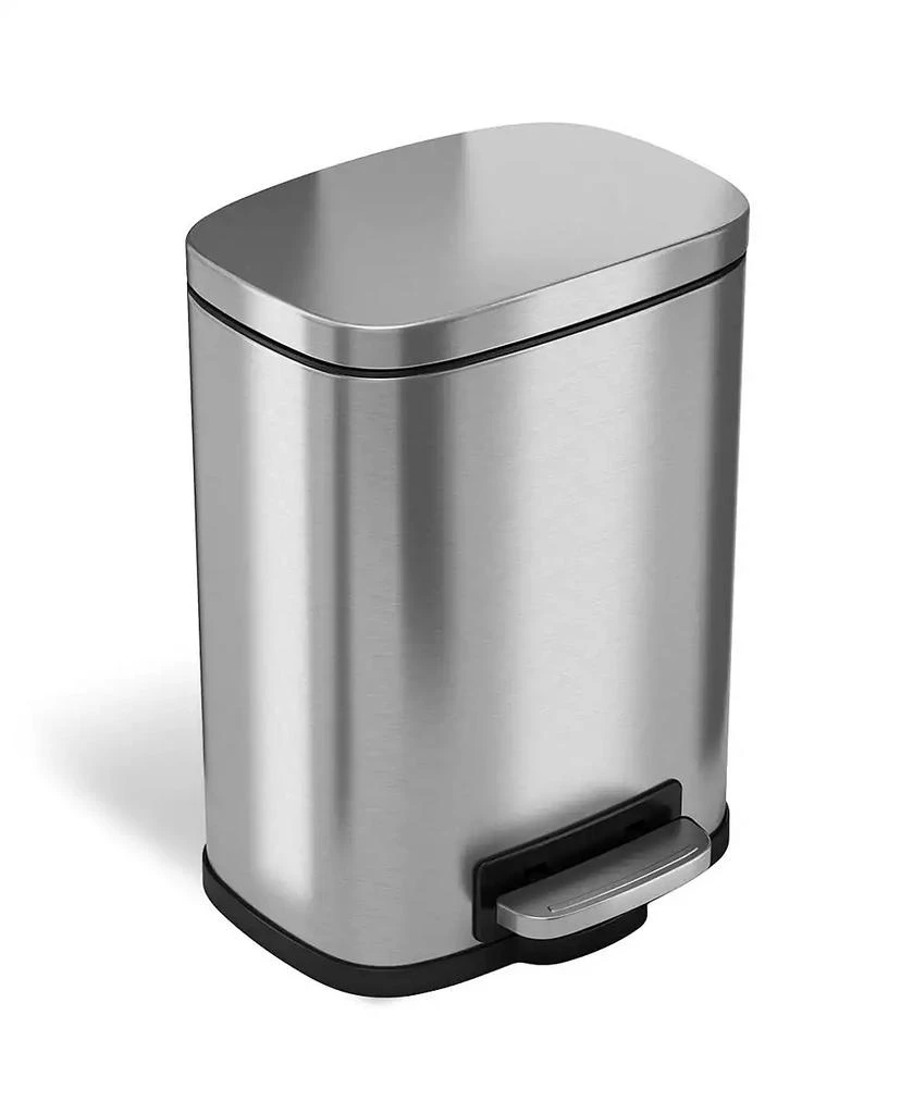 商品Halo|5 L / 1.32 Gal Premium Stainless Steel Step Trash Can,价格¥345,第1张图片
