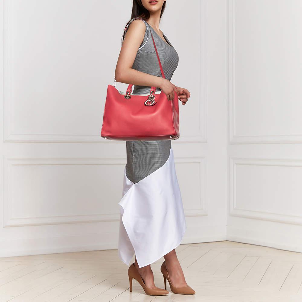 商品[二手商品] Dior|Dior Red Leather Diorissimo Tote,价格¥15352,第4张图片详细描述