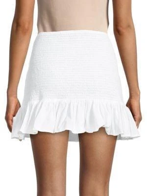 商品French Connection|Rhodes Smocked Ruffle Mini Skirt,价格¥188,第2张图片详细描述