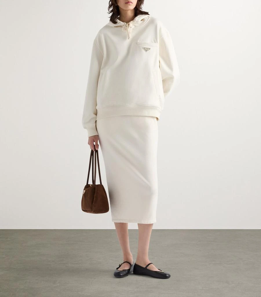 商品Prada|Cotton Logo Hoodie,价格¥14798,第2张图片详细描述