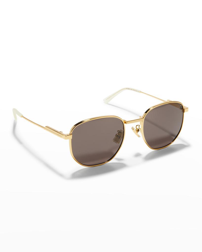 商品Bottega Veneta|Oval Metal Sunglasses,价格¥3083,第1张图片