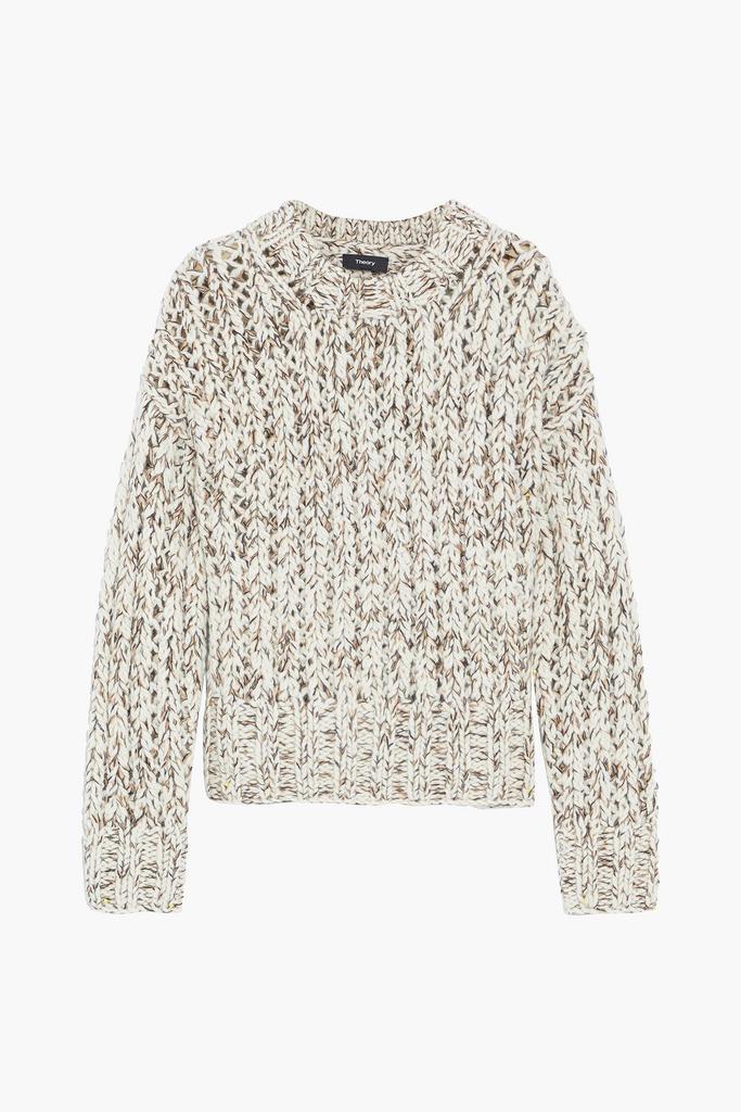 Marled wool and cashmere-blend sweater商品第1张图片规格展示