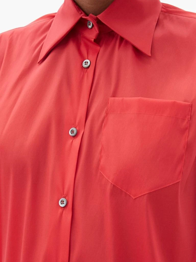 商品Prada|Sleeveless silk-blend organza shirt,价格¥2837,第4张图片详细描述