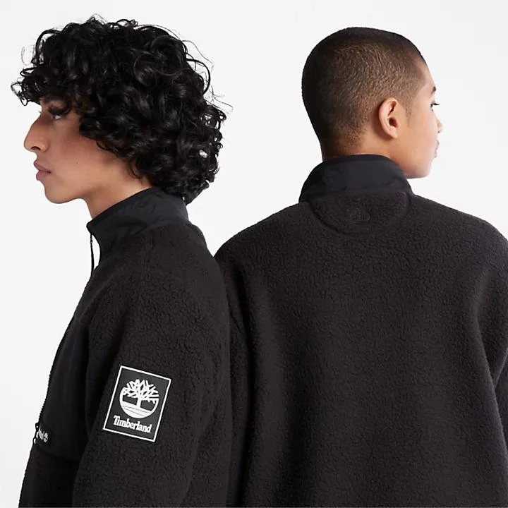 商品Timberland|Outdoor Archive Fleece Jacket for Men in Black,价格¥921,第5张图片详细描述