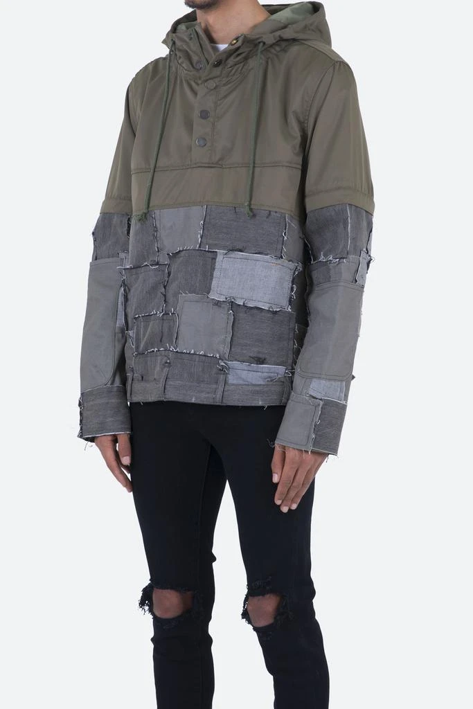 商品MNML|Patchwork Anorak Jacket - Olive,价格¥257,第3张图片详细描述