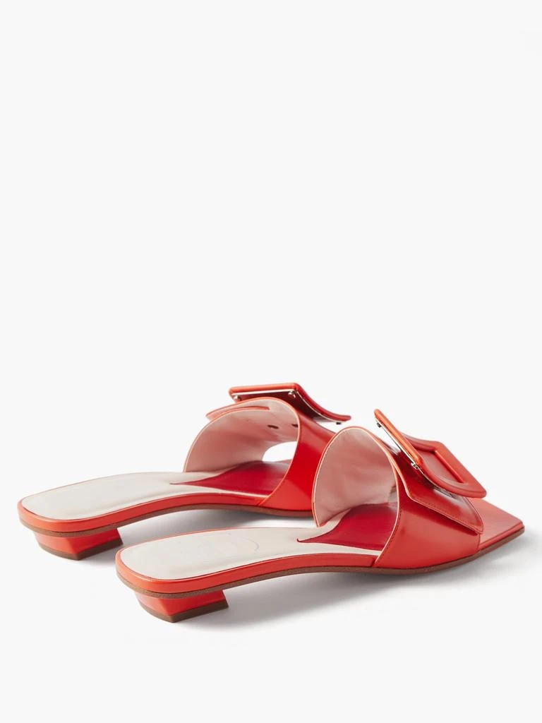 商品Roger Vivier|Nagoya square-toe leather mules,价格¥1063,第4张图片详细描述