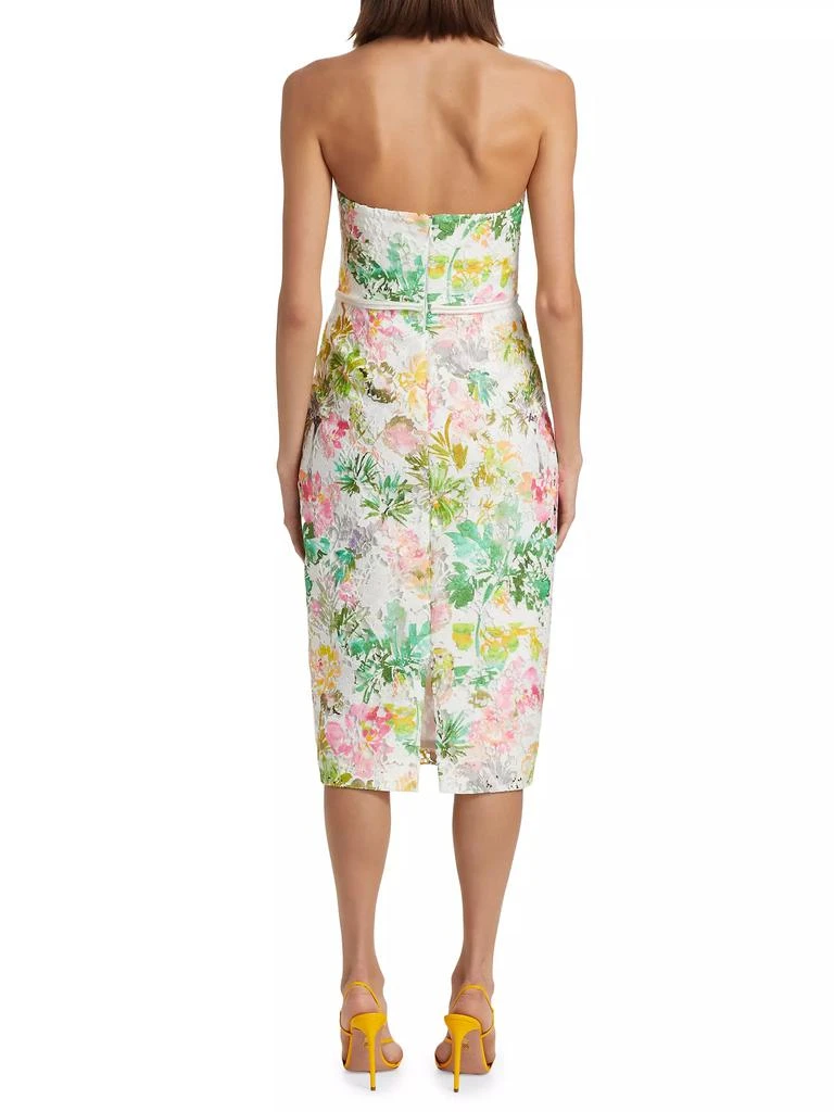 商品Badgley Mischka|Floral Lace Strapless Cocktail Dress,价格¥2228,第5张图片详细描述