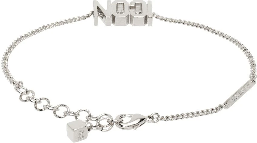 商品DSQUARED2|Silver 'Icon' Evening Bracelet,价格¥943,第2张图片详细描述