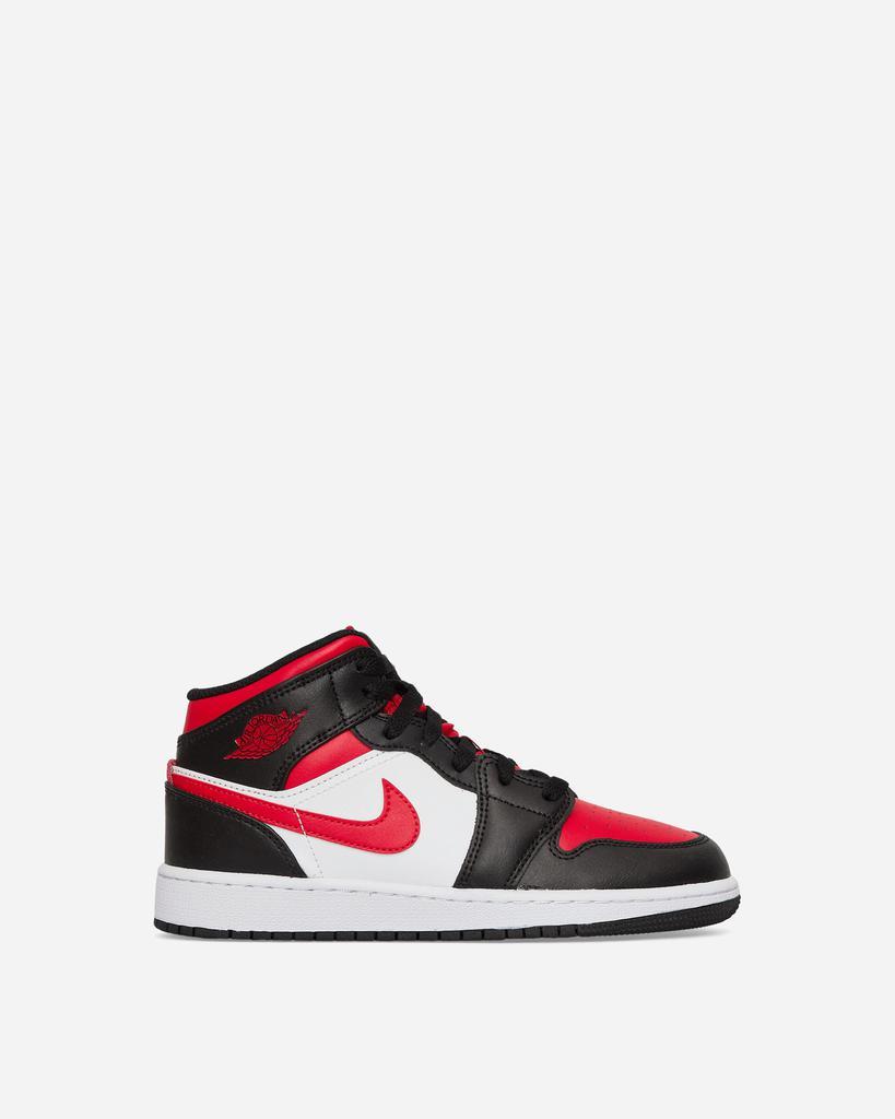 商品Jordan|Air Jordan 1 Mid (GS) Sneakers Black / Fire Red,价格¥716,第1张图片
